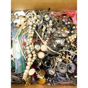 Lot of Vintage to Now Jewelry Many Wearable, some Beads, some Broken or One-of